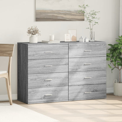 Skænke 2 Stk. 60X39X80 Cm Konstrueret Træ