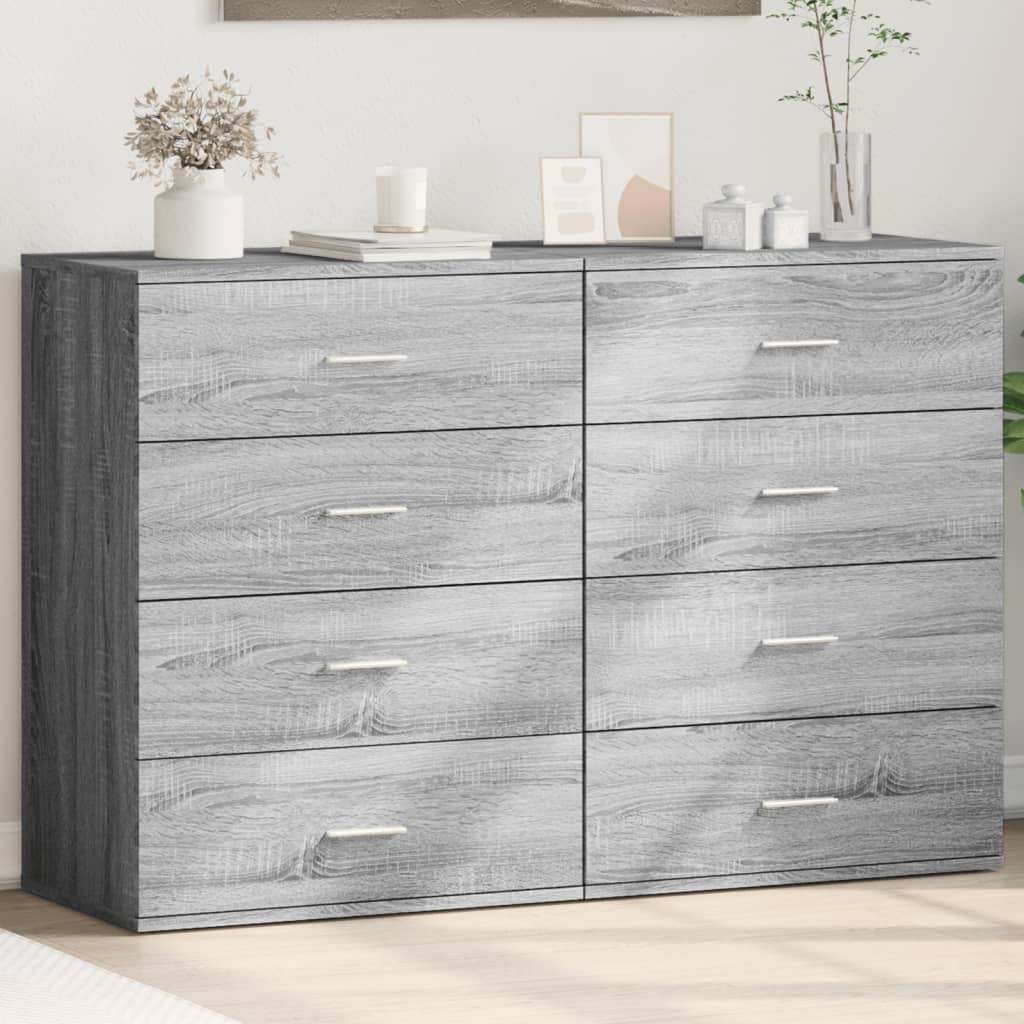 Skænke 2 Stk. 60X39X80 Cm Konstrueret Træ