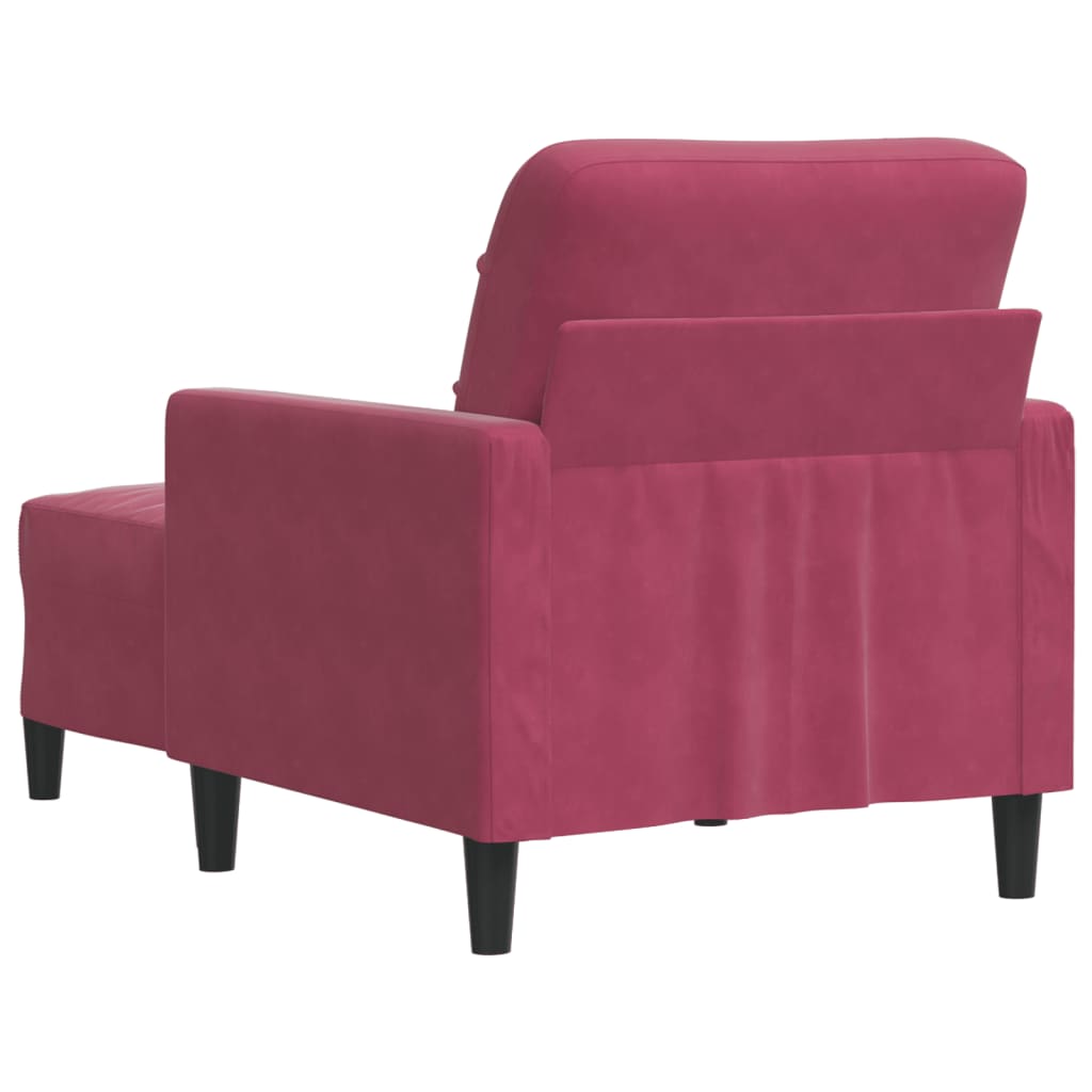 Sofastol Med Fodskammel 60 Cm Velour