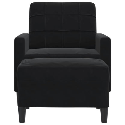 Sofastol Med Fodskammel 60 Cm Velour