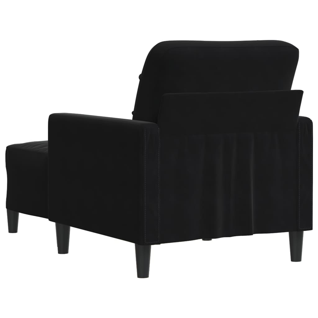 Sofastol Med Fodskammel 60 Cm Velour