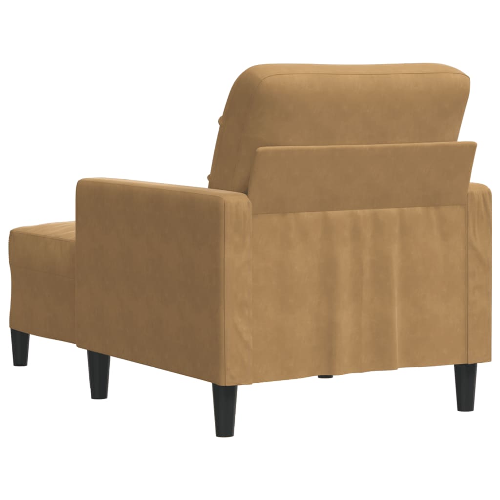 Sofastol Med Fodskammel 60 Cm Velour