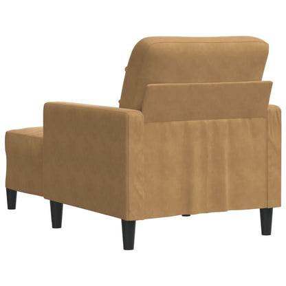 Sofastol Med Fodskammel 60 Cm Velour