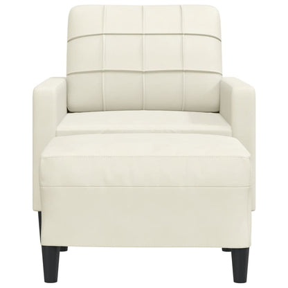 Sofastol Med Fodskammel 60 Cm Velour