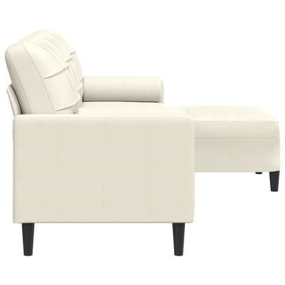 3-Personers Sofa Med Fodskammel Velour