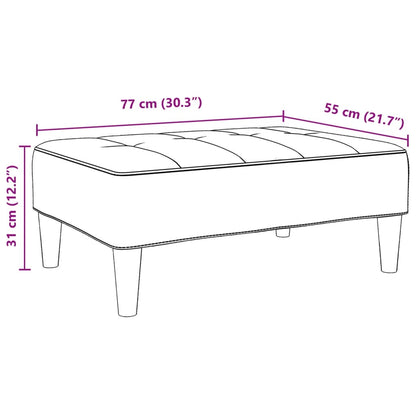 Fodskammel 77x55x31 Cm Velour - Billede 8