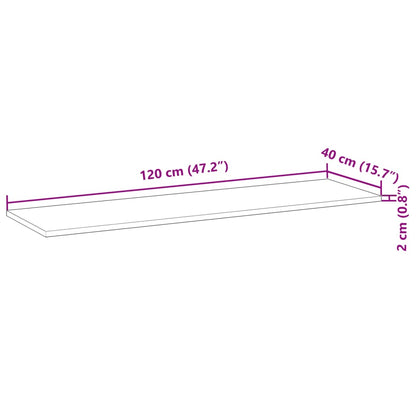 Bordplade Til Badeværelse 120x40x2 Cm Massivt Akacietræ - Billede 8