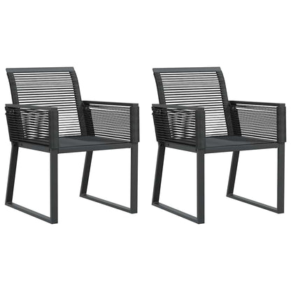 Havestole Polyrattan Sort - Billede 2