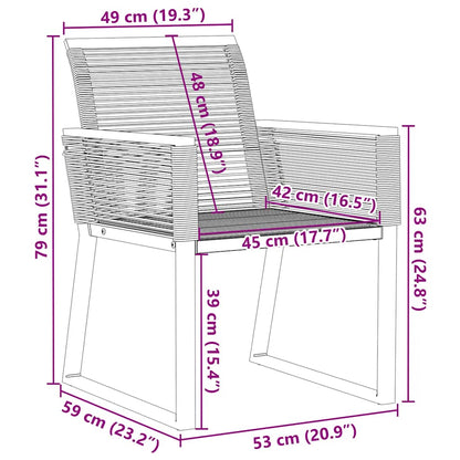 Havestole Polyrattan Sort - Billede 9