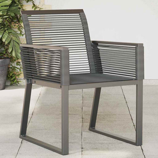 Havestole Polyrattan Sort - Hovedbillede