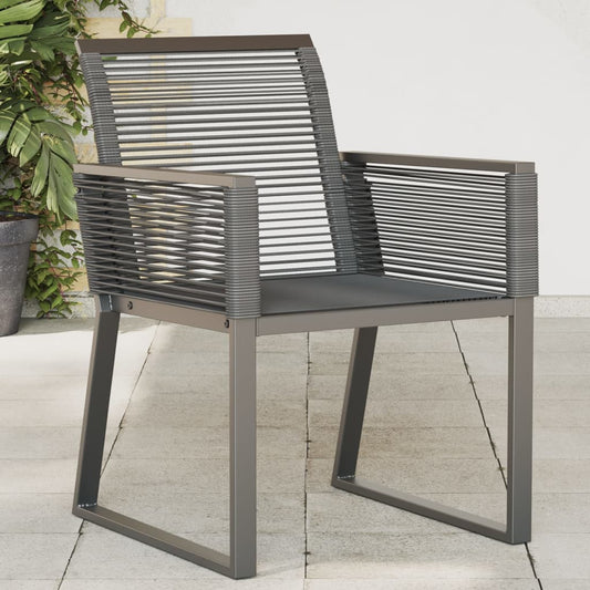 Havestole 4 Stk. Polyrattan Sort Sonoma-Eg