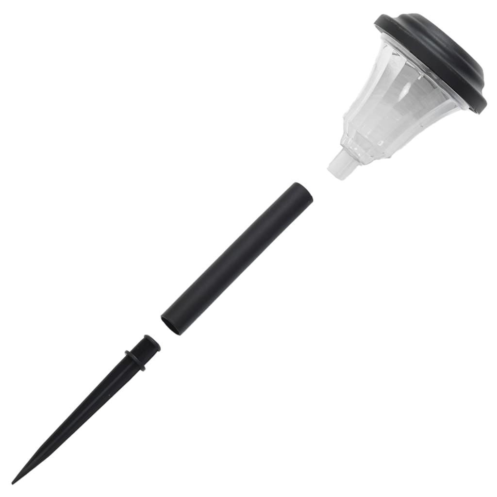 Solcellelamper Med Jordspyd 12 Stk. Rgb-Farver Varmt T Lys Hvid