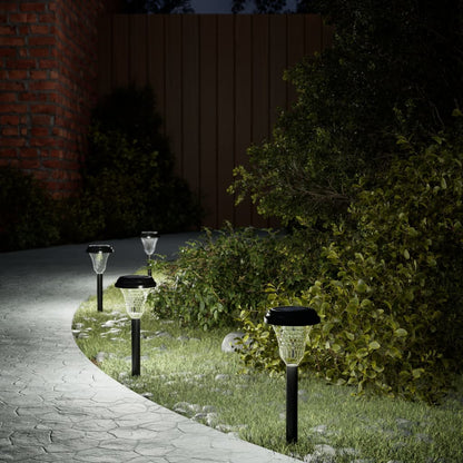 Solcellelamper Med Jordspyd 12 Stk. Rgb-Farver Varmt T Lys Hvid