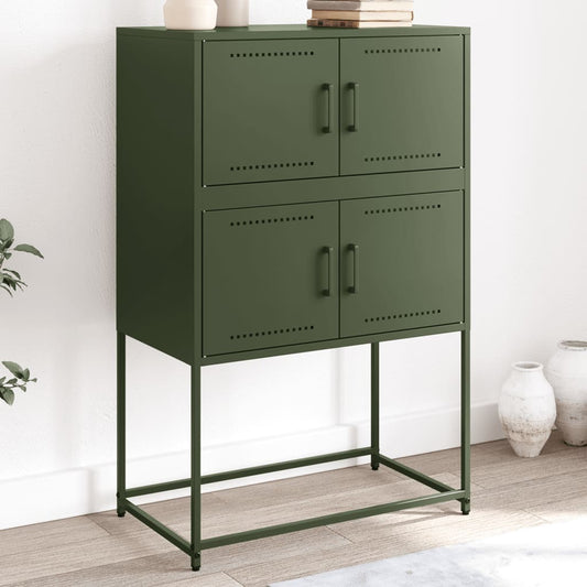 Skænk 68,5X38,5X107 Cm Stål Oliven