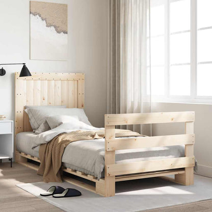 Sengeramme Med Sengegavl Massivt Fyrretræ - Variant 3281538