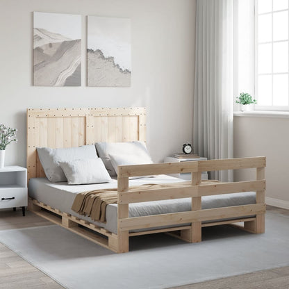 Sengeramme Med Sengegavl Massivt Fyrretræ - Variant 3281540