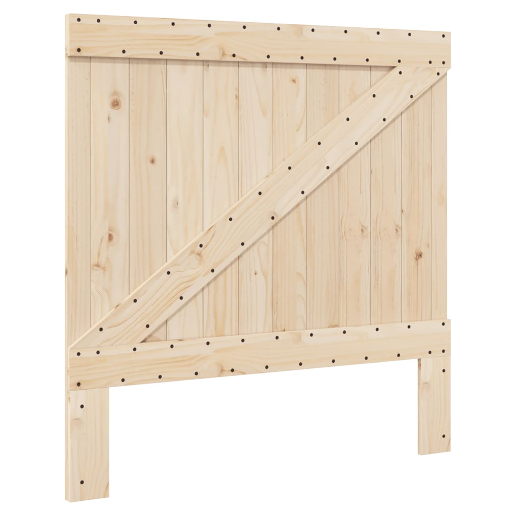 Sengeramme Med Sengegavl 100x200 Cm Massivt Fyrretræ - Billede 6