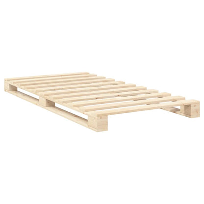 Sengeramme Med Sengegavl 100x200 Cm Massivt Fyrretræ - Billede 7
