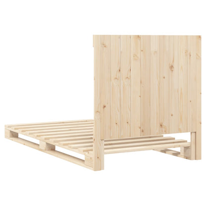 Sengeramme Med Sengegavl 100x200 Cm Massivt Fyrretræ - Billede 9
