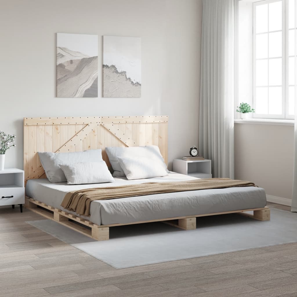 Sengeramme Med Sengegavl Massivt Fyrretræ - Variant 3281555