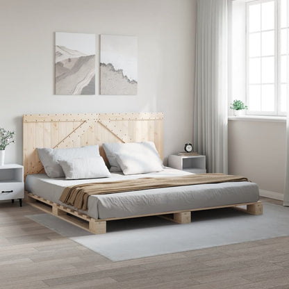 Sengeramme Med Sengegavl Massivt Fyrretræ - Variant 3281555