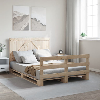 Sengeramme Med Sengegavl Massivt Fyrretræ - Variant 3281558