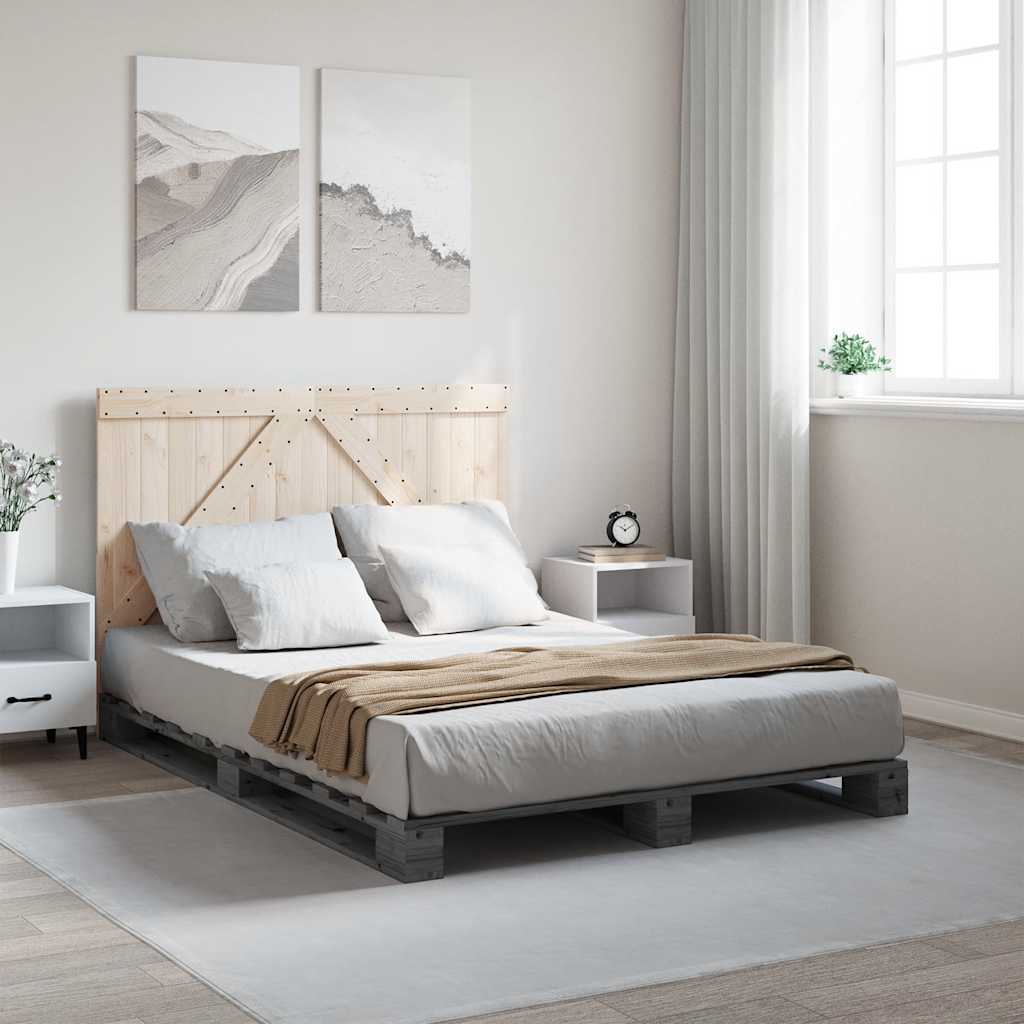 Sengeramme Med Sengegavl Massivt Fyrretræ - Variant 3281564
