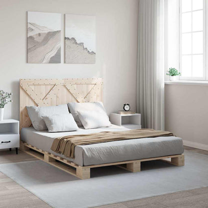 Sengeramme Med Sengegavl Massivt Fyrretræ - Variant 3281570