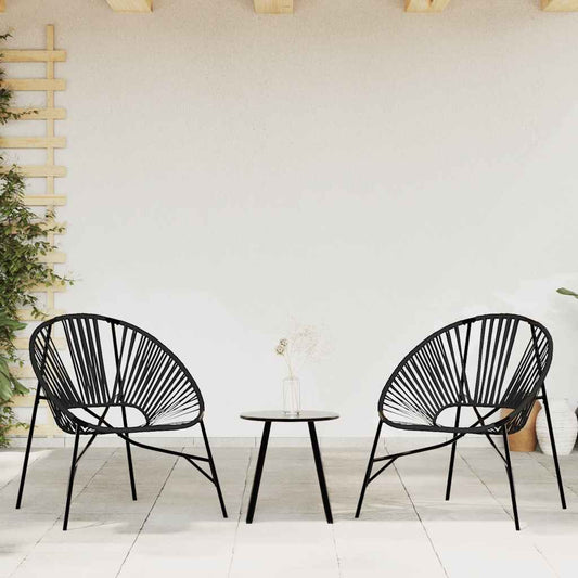 Havestolssæt 3 Stk. Polyrattan