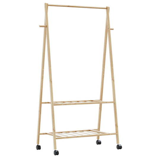 Tøjstativ Med Hylder Og Hjul 96X45,5X155,5 Cm