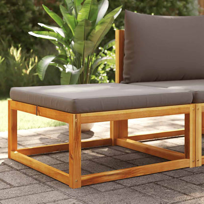 Haveskammel Med Hynde 65x65x29 Cm Massivt Akacietræ - Variant 4008159