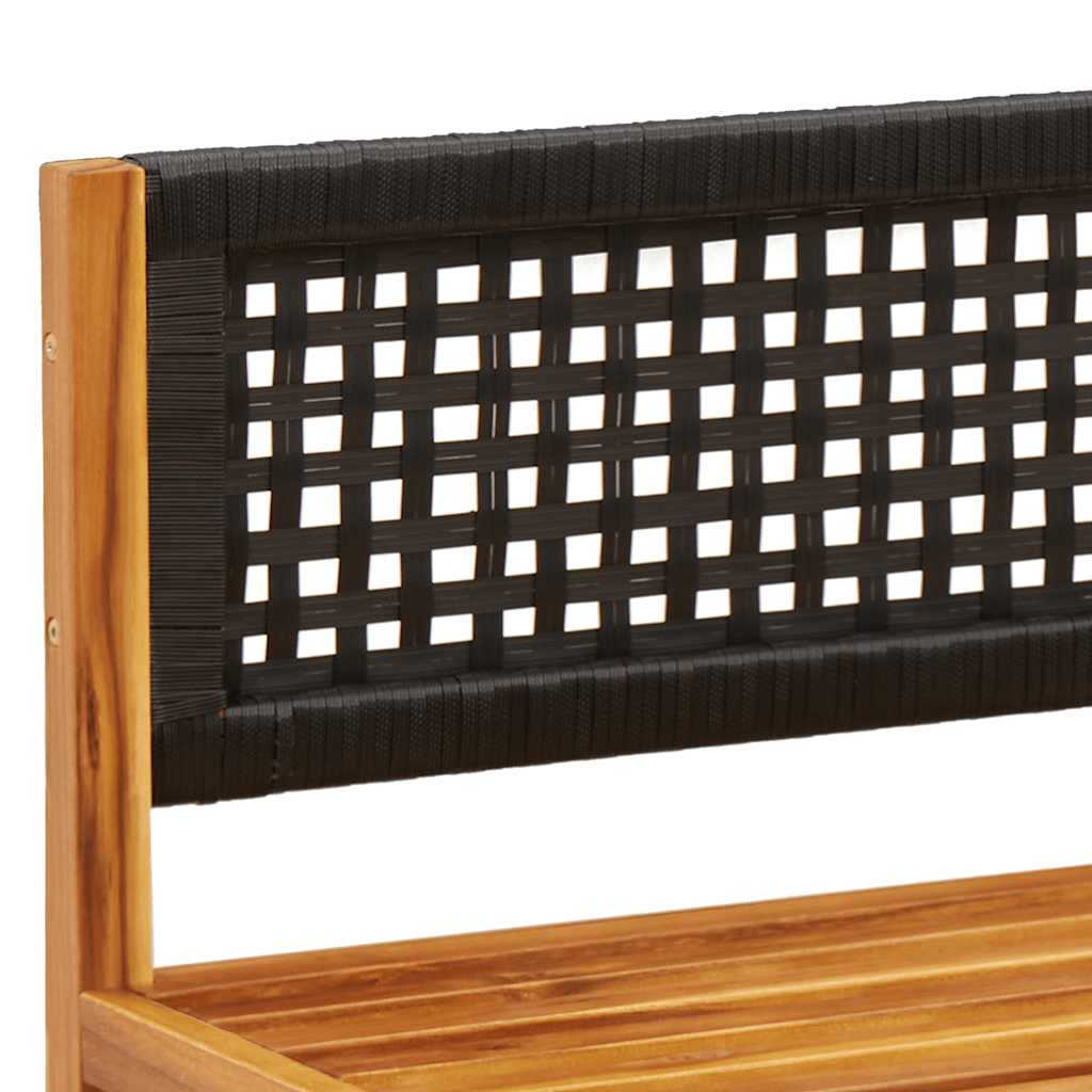 Havesofa Hjørnemodul Med Hynder Akacietræ Og Rattan