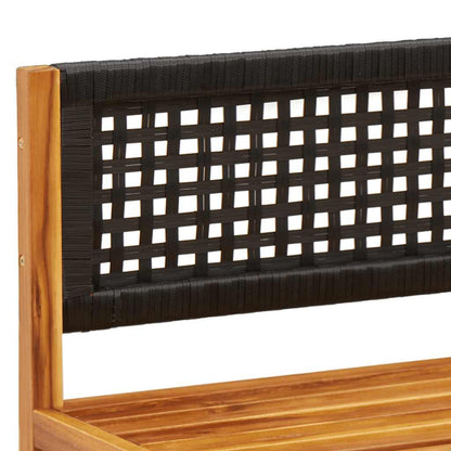 Havesofa Hjørnemodul Med Hynder Akacietræ Og Rattan