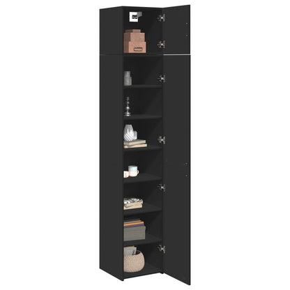 Skab 40X42,5X225 Cm Smalt Konstrueret Træ Etræsfarve