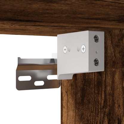 Skab 80X42,5X249 Cm Konstrueret Træ Etræsfarve