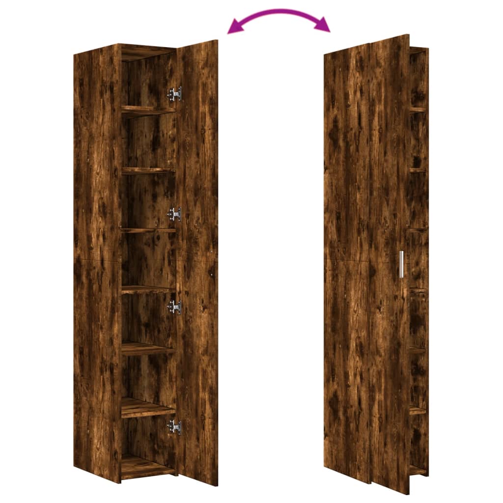 Reol 30X42,5X185 Cm Konstrueret Træ