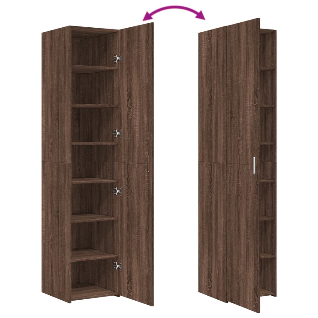 Højskab 40X42,5X185 Cm Konstrueret Træ