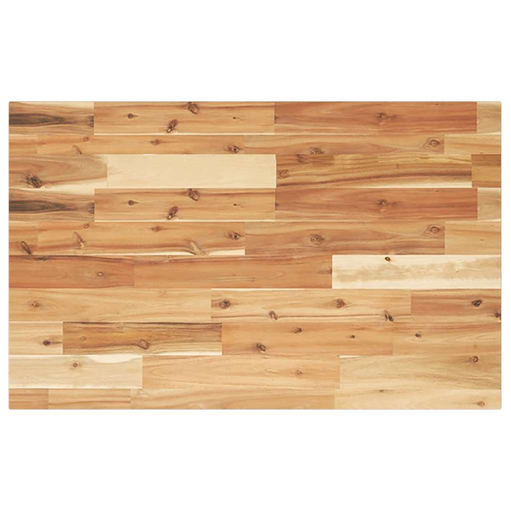 Bordplade 80x50x2 Cm Rektangulær Massivt Akacietræ - Billede 2
