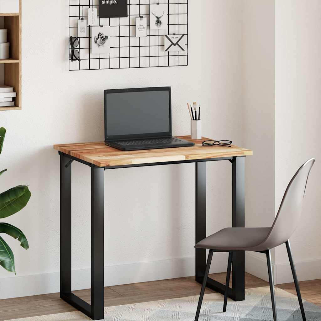 Bordplade 100x60x2 Cm Rektangulær Massivt Akacietræ - Billede 3