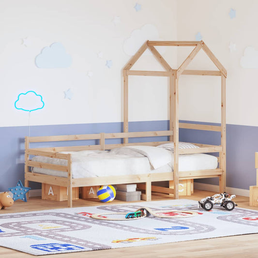 Daybed Med Tag Massivt Fyrretræ