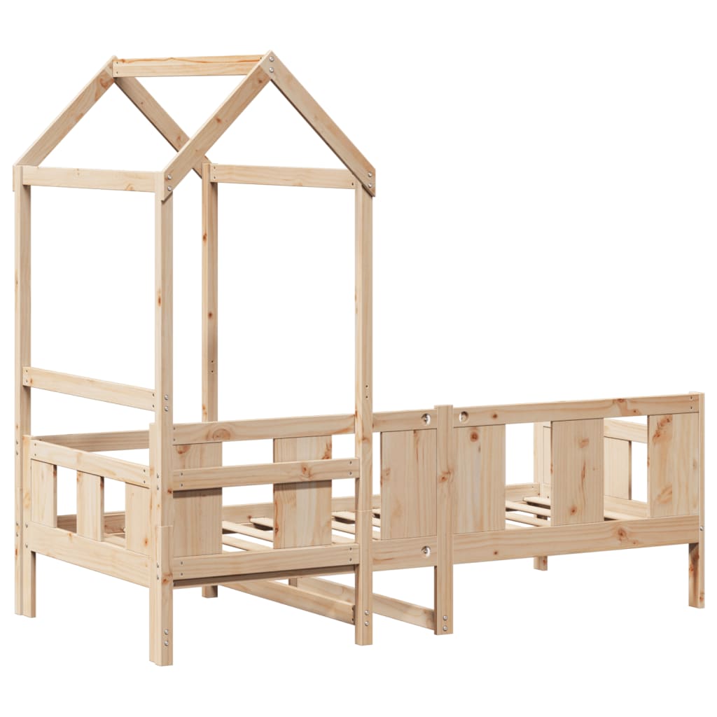 Daybed Med Tag Massivt Fyrretræ