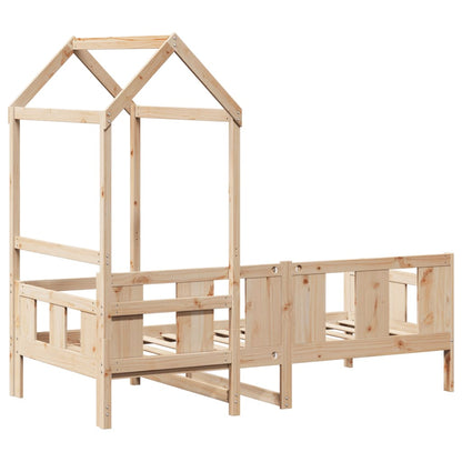 Daybed Med Tag Massivt Fyrretræ