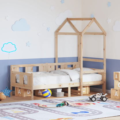 Daybed Med Tag Massivt Fyrretræ