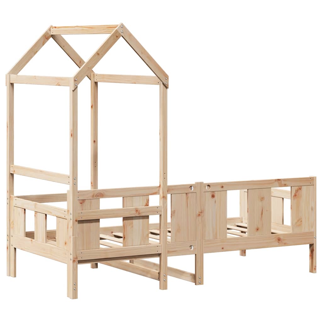 Daybed Med Tag Massivt Fyrretræ