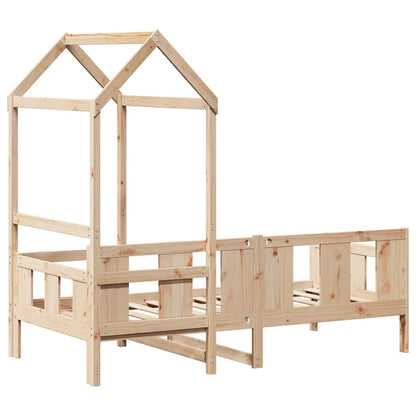 Daybed Med Tag Massivt Fyrretræ