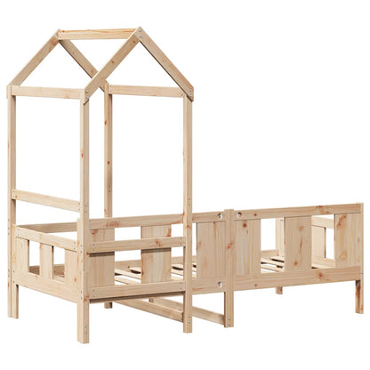 Daybed Med Tag Massivt Fyrretræ