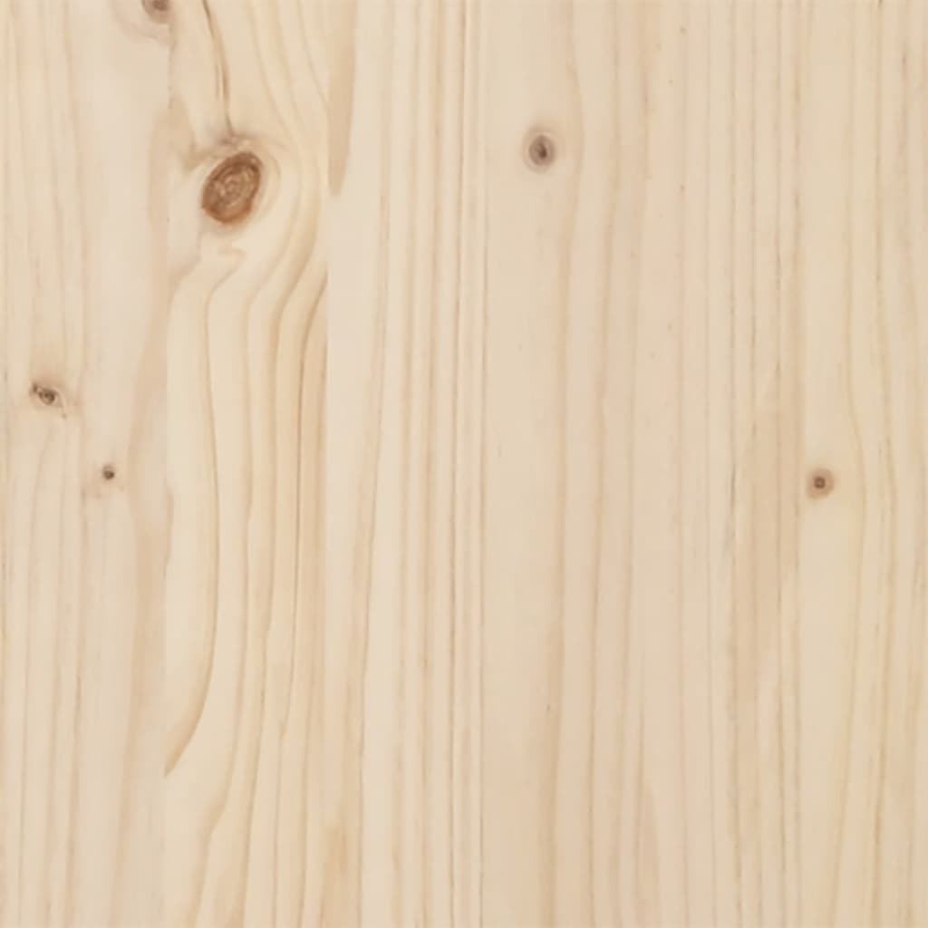 Spisebord 100x50x75,5 Cm O-stel Massivt Fyrretræ Og Stål - Billede 9