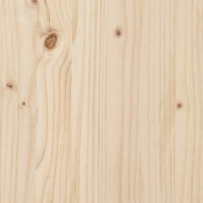 Spisebord 100x50x75,5 Cm O-stel Massivt Fyrretræ Og Stål - Billede 9
