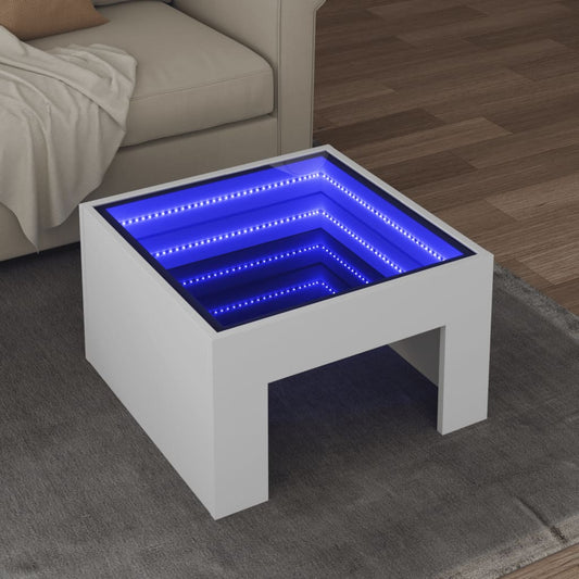 Sofabord Med Infinity Led-Lys 50X50X30 Cm