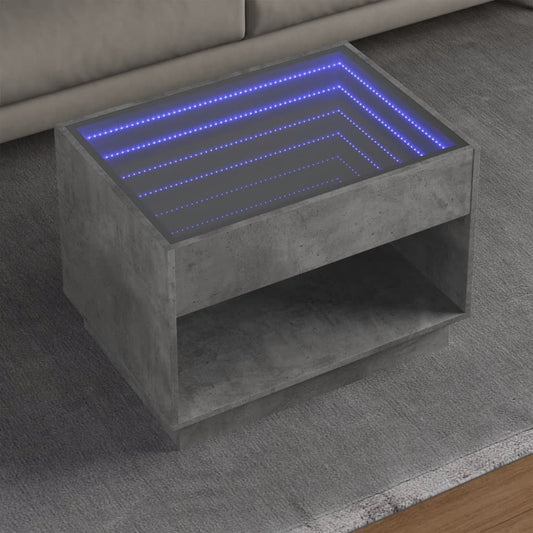 Sofabord Med Infinity Led-Lys 70X50X50 Cm